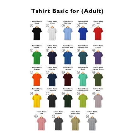 T shirt Basic For (Adult)
