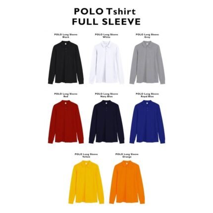 تيشيرت بولو بأكمام طويلة